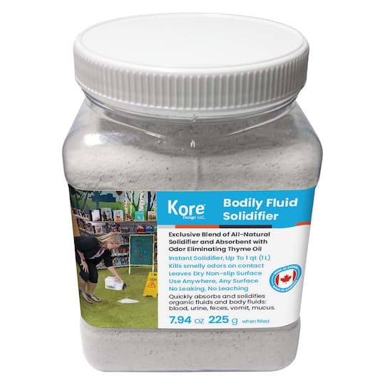 Kore Design® Light Weight Body Fluid Absorbent Solidifier